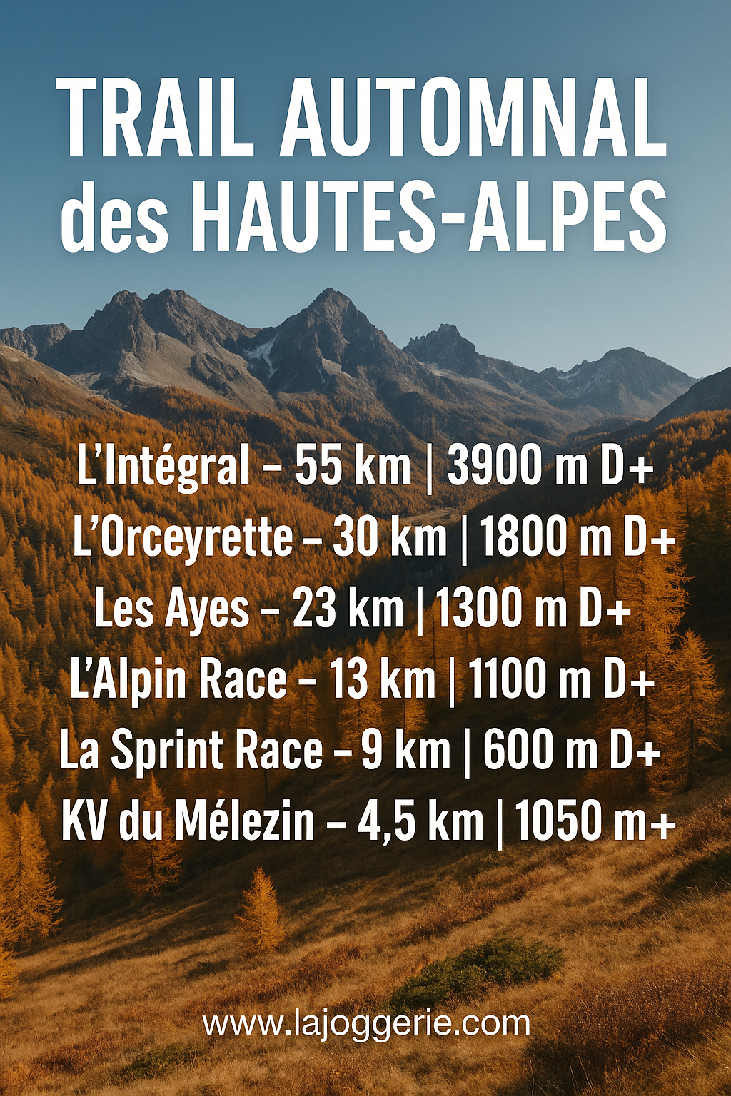 Trail Automnal Des Hautes Alpes