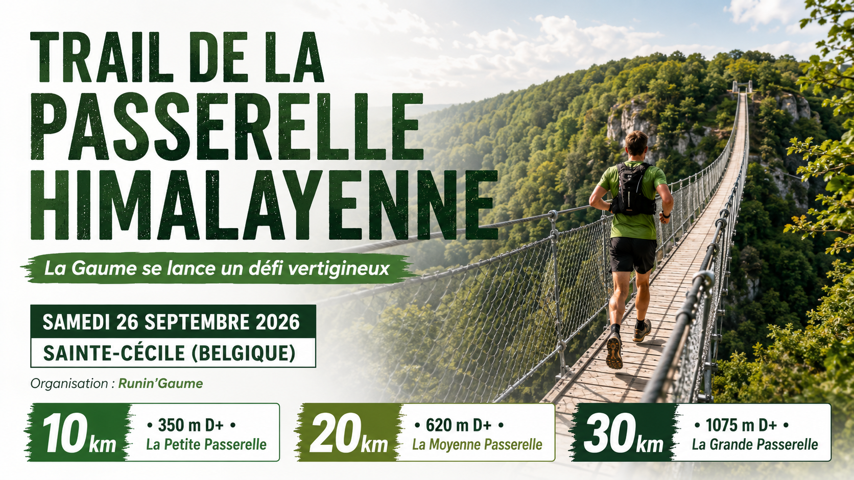 Trail de la Passerelle Himalayenne : la Gaume se lance un défi vertigineux
